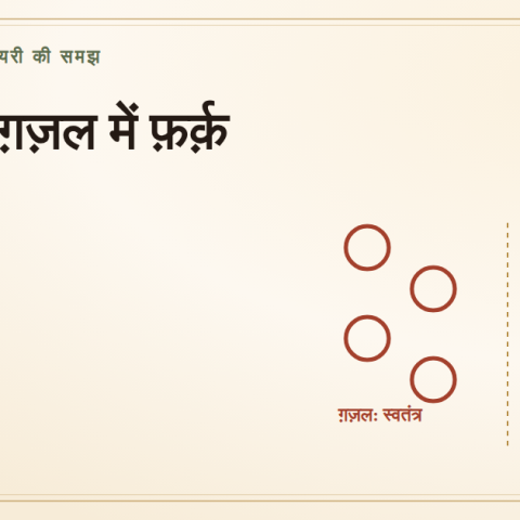 Nazm aur ghazal mein farq